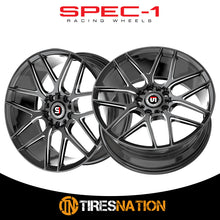 Spec-1 Sp-78 Gloss Black & Milled 17X7.5 5X100/5X114.3 73.1 35