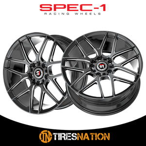 Spec-1 Sp-78 Gloss Black & Milled 17X7.5 5X100/5X114.3 73.1 35
