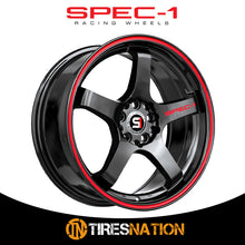 Spec-1 Spt-31 Gloss Black & Red Line 17X7.5 5X100/5X114.3 73.1 42