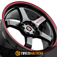 Spec-1 Spt-31 Gloss Black & Red Line 17X7.5 5X100/5X114.3 73.1 42