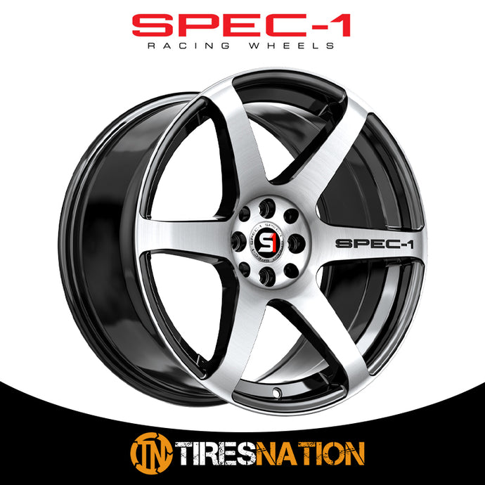 Spec-1 Spt-32 Gloss Black & Machined 18X9 4X100/4X114.3 73.1 38