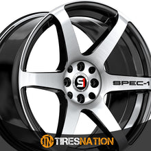 Spec-1 Spt-32 Gloss Black & Machined 18X9 4X100/4X114.3 73.1 38