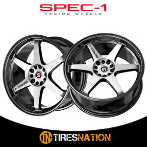 Spec-1 Spt-33 Gloss Black & Machined 18X9.5 Blank 4X/5X 73.1 42