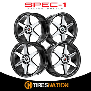 Spec-1 Spt-33 Gloss Black & Machined 18X9.5 Blank 4X/5X 73.1 42