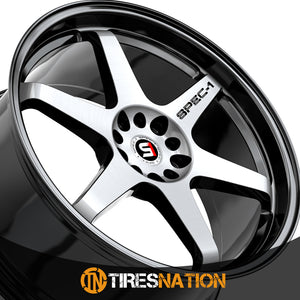 Spec-1 Spt-33 Gloss Black & Machined 18X9.5 Blank 4X/5X 73.1 42