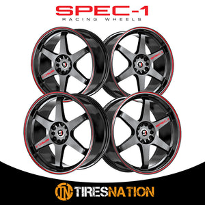 Spec-1 Spt-33 Gloss Black & Red Line 18X10.5 Blank 4X/5X 73.1 20