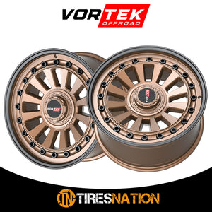 Vortek Vrd-702 Matte Bronze With Black Bolts & Lip 18X9 6X135/6X139.7 106.1 12