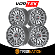 Vortek Vrd-702 Matte Gunmetal With Black Bolts & Lip 18X9 Blank 78.1 12