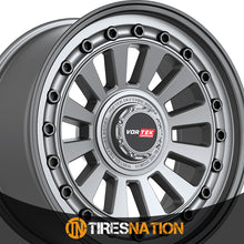 Vortek Vrd-702 Matte Gunmetal With Black Bolts & Lip 18X9 Blank 78.1 12