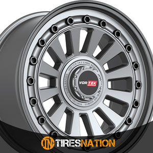 Vortek Vrd-702 Matte Gunmetal With Black Bolts & Lip 18X9 5X127/5X139.7 78.1 0