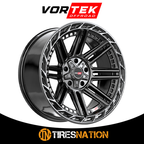 Vortek Vrp-501 Gloss Black Center & Diamond Cut Ring With Dark Tint 20X9 5X127/5X139.7 78.1 12