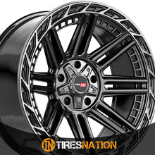 Vortek Vrp-501 Gloss Black Center & Diamond Cut Ring With Dark Tint 20X9 5X127/5X139.7 78.1 0