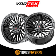 Vortek Vrp-502 Gloss Black Center & Diamond Cut Ring With Dark Tint 20X9 5X127/5X139.7 78.1 0