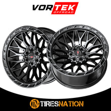 Vortek Vrp-503 Gloss Black Center & Diamond Cut Ring With Dark Tint 20X10 5X127/5X139.7 78.1 -18