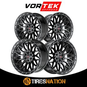 Vortek Vrp-503 Gloss Black Center & Diamond Cut Ring With Dark Tint 20X10 6X135/6X139.7 106.1 -18