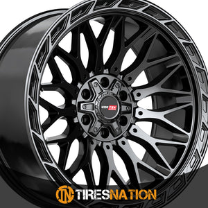 Vortek Vrp-503 Gloss Black Center & Diamond Cut Ring With Dark Tint 20X10 6X135/6X139.7 106.1 -18