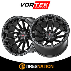 Vortek Vrt-601 Matte Black 24X10 6X135/6X139.7 106.1 0