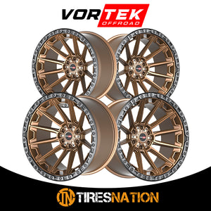 Vortek Vrt-601 Matte Bronze With Black Bead Ring 18X9 6X135/6X139.7 106.1 12