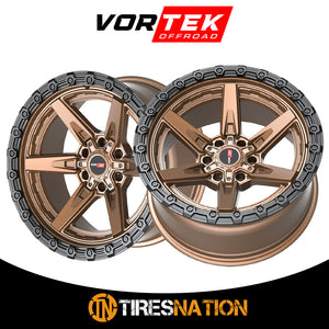 Vortek Vrt-602 Matte Bronze With Black Bead Ring 20X9 6X135/6X139.7 106.1 20