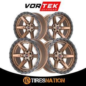 Vortek Vrt-602 Matte Bronze With Black Bead Ring 20X9 6X135/6X139.7 106.1 20