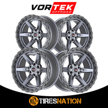 Vortek Vrt-602 Matte Titanium With Black Bead Ring 20X10 6X135/6X139.7 106.1 -24