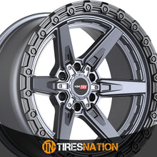 Vortek Vrt-602 Matte Titanium With Black Bead Ring 20X10 6X135/6X139.7 106.1 -24