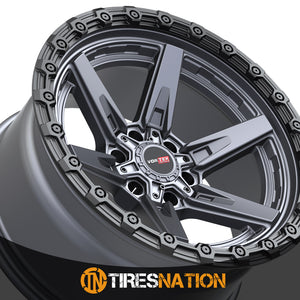 Vortek Vrt-602 Matte Titanium With Black Bead Ring 20X10 6X135/6X139.7 106.1 -24