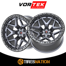 Vortek Vrt-603 Matte Titanium With Black Bead Ring 20X10 6X135/6X139.7 106.1 -12