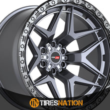 Vortek Vrt-603 Matte Titanium With Black Bead Ring 20X10 6X135/6X139.7 106.1 -12