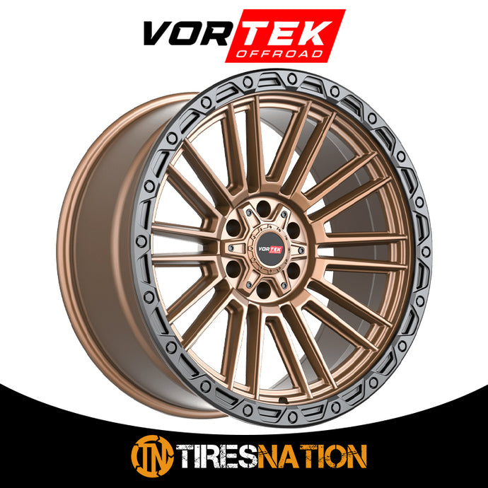 Vortek Vrt-604 Matte Bronze With Black Bead Ring 17X9 5X127/5X139.7 78.1 -12