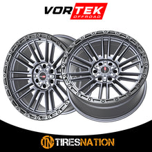 Vortek Vrt-604 Matte Titanium With Black Bead Ring 20X9.5 6X135/6X139.7 106.1 -18