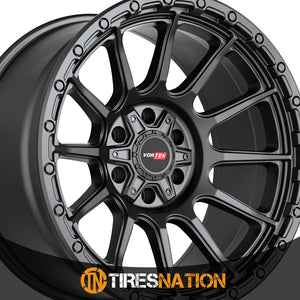 Vortek Vrt-606 Matte Black 20X9 5X127/5X139.7 78.1 12