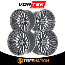 Vortek Vrt-608 Matte Titanium With Black Bead Ring 20X12 6X135/6X139.7 106.1 -44