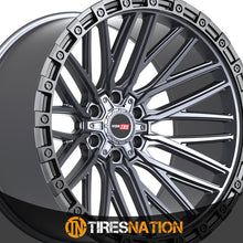 Vortek Vrt-608 Matte Titanium With Black Bead Ring 20X12 6X135/6X139.7 106.1 -44
