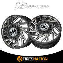 Xf Dually Xf-229 Dually Gloss Black & Milled 24X8.25 8X165.1 121.3 110