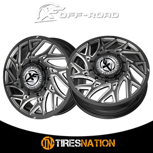 Xf Dually Xf-229 Dually Gloss Black & Milled 20X8.25 8X210 154.3 110