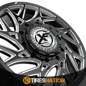 Xf Dually Xf-229 Dually Gloss Black & Milled 22X8.25 8X165.1 121.3 110