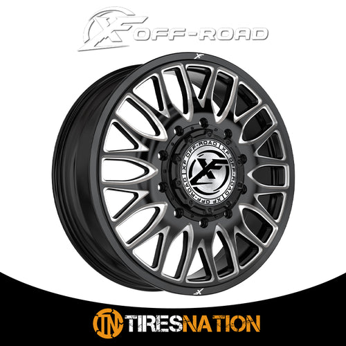 Xf Dually Xf-240 Dually Gloss Black & Milled 24X8.25 8X210 154.3 110