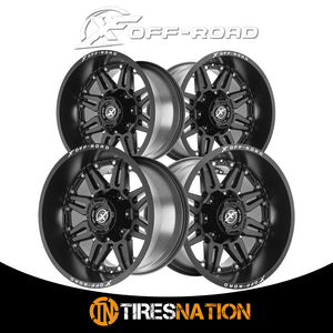 Xf Off-Road Xf-204 Matte Black 18X9 Blank 8X 125.2 12