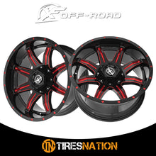 Xf Off-Road Xf-215 Gloss Black & Red Milled 20X10 5X127/5X139.7 78.1 -24