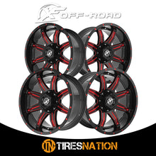 Xf Off-Road Xf-215 Gloss Black & Red Milled 20X10 5X127/5X139.7 78.1 -24