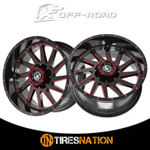 Xf Off-Road Xf-216 Gloss Black & Red Milled 20X9 5X127/5X139.7 78.1 12