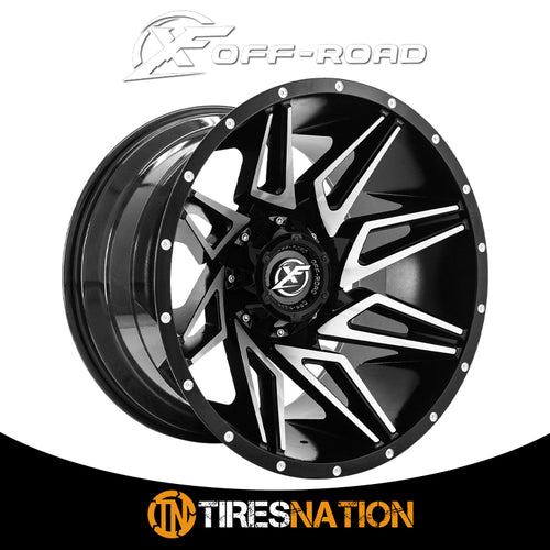 Xf Off-Road Xf-218 Gloss Black & Machined 20X10 8X165.1/8X170 125.2 -12
