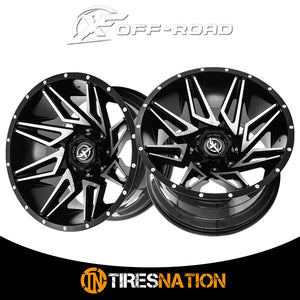 Xf Off-Road Xf-218 Gloss Black & Machined 20X10 8X165.1/8X170 125.2 -12