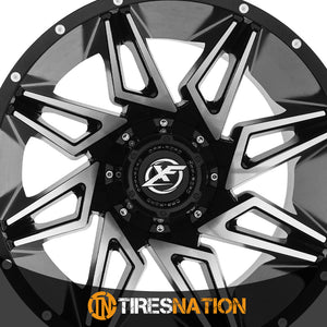 Xf Off-Road Xf-218 Gloss Black & Machined 20X10 8X165.1/8X170 125.2 -12