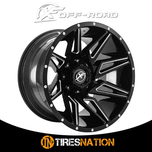 Xf Off-Road Xf-218 Gloss Black & Milled 20X10 5X127/5X139.7 78.1 -12