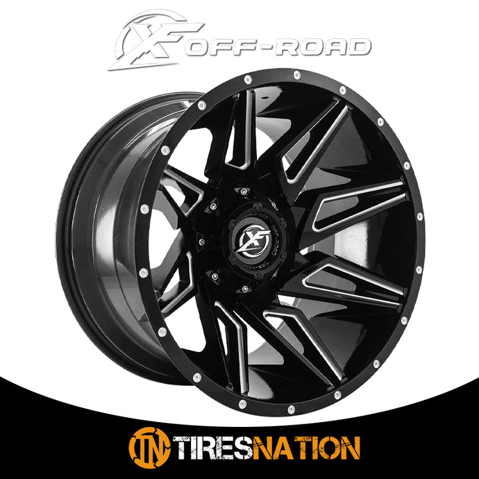 Xf Off-Road Xf-218 Gloss Black & Milled 20X10 5X127/5X139.7 78.1 -12