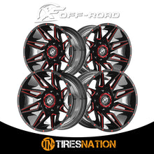 Xf Off-Road Xf-218 Gloss Black & Red Milled 20X10 5X127/5X139.7 78.1 -24