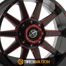 Xf Off-Road Xf-219 Gloss Black & Red Milled 17X9 6X135/6X139.7 106.4 0