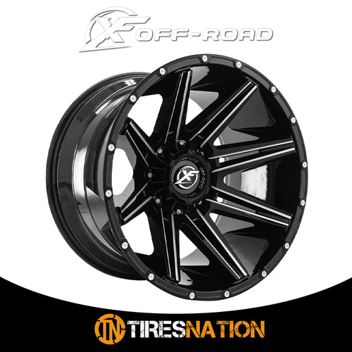 Xf Off-Road Xf-220 Gloss Black & Milled 20X10 6X135/6X139.7 106.4 -24